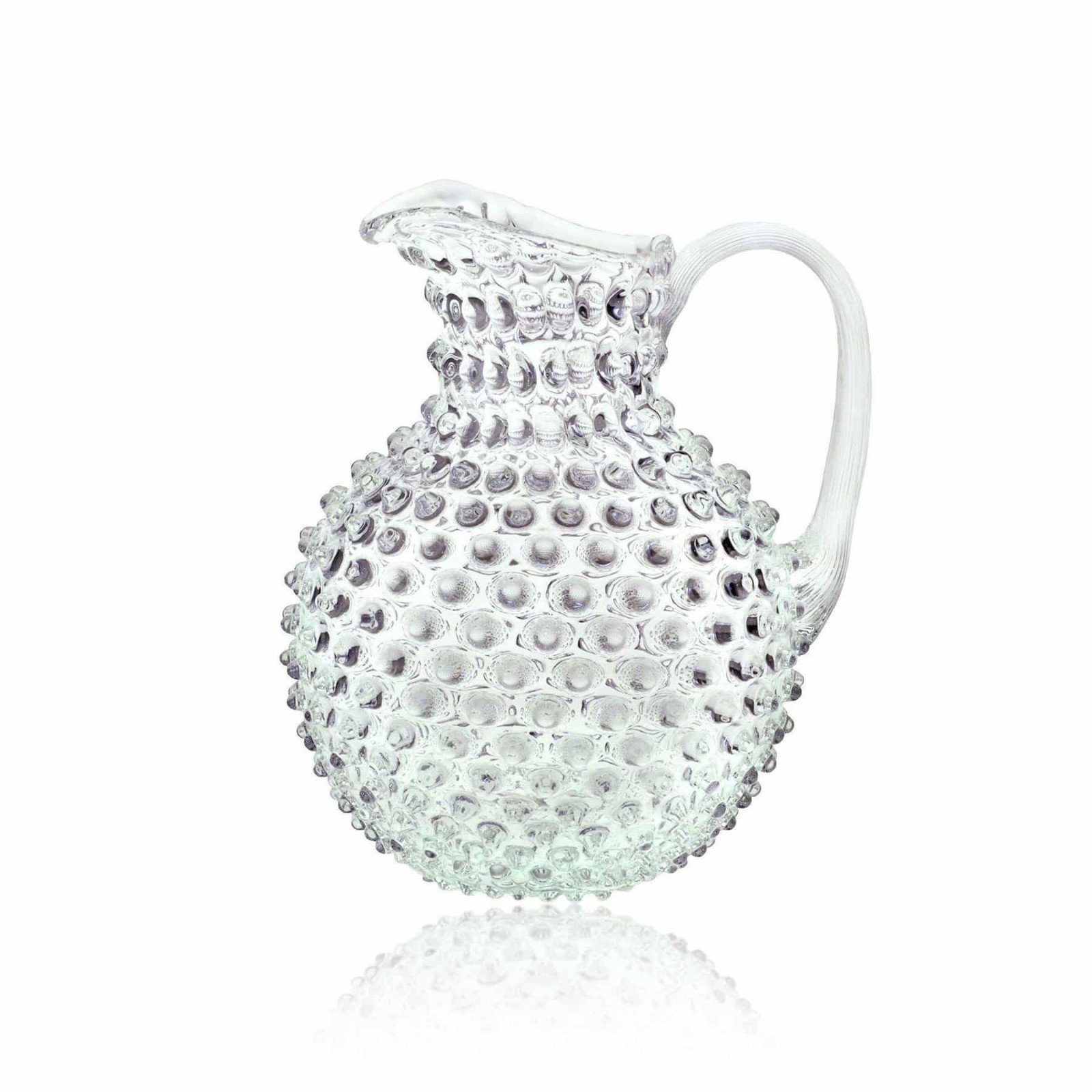 kande i krystal, kande i klar anna von lipa glas, anna von lipa kande, anna von lipa pindsvine kande, pindsvinekande, pindsvinekande, pindsvine kande,hobnail jug, hobnailglass, pindsvineglas kande, Pindsvinekande i 2 liter.