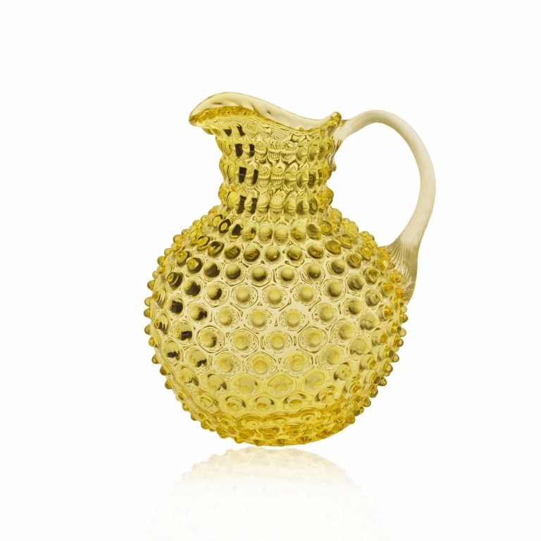 remix by sofie, anna von lipa glas, anna von lipa kande, anna von lipa pindsvine kande, pindsvinekande, pindsvinekande, pindsvine kande,hobnail jug, hobnailglass, pindsvineglas kande, anna von lipa pindsvinekande 2 liter i citron gul