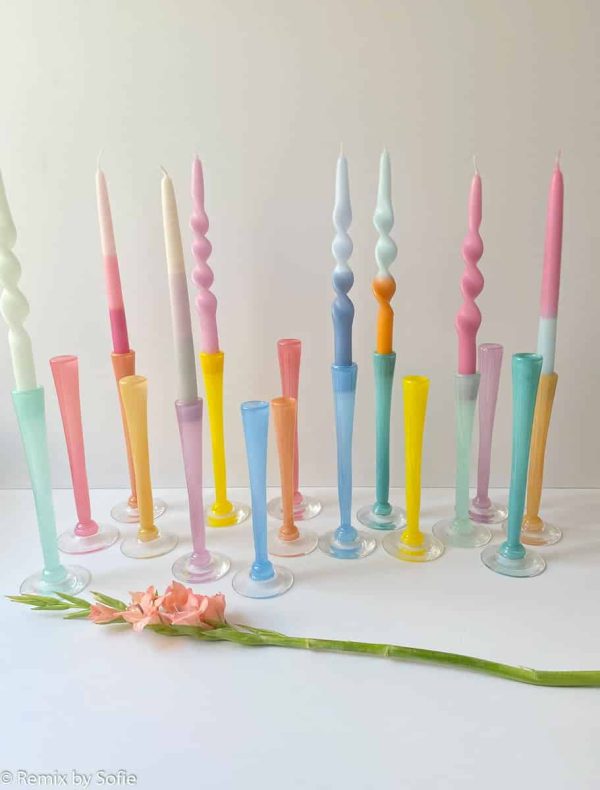 mundblæste lysestager, mundblæst glas, anne florh, mundblæste lysestager, lysestage, glaslysestage, candleholders, candle sticks, glas lysestag