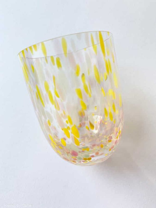 vandglas, anna von lipa mix & match, tumbler, vand glas, drikkeglas, drinking glass, farvede glas , remix by sofie, anna von lipa glas, anna von lipa forhandler,bohemia glass, mundblæste glas, confetti glas, splash glas, borddækning, splash glas, anna von lipa forhandler, borddækning