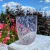 Confetti glas pastello, ,splash glas, anna von lipa big splash, opal glas, opaline glas, bohemian glasses, handblown glasses, mundblæste glas, glas med opal spots, remix by sofie, anna von lipa forhandler