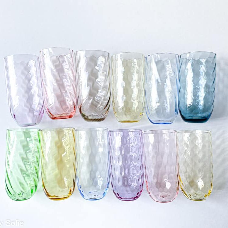 longdrink swirl lilla, anna von lipa glas, anna lipa forhandler, farvet glas, mundblæst glas, drinkglas, drikkeglas,longdrink, drink glas, stort vandglas,