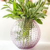 pindsvine vase 24 cm lyslilla, glas vase lilla, anna von lipa vase, vase i pindsvine glas, mundblæst glas, hobnail glass, bohemian glass, remix by sofie