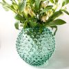 pindsvine vase 18 cm i beryl, anna von lipa vase, vase i pindsvine glas, mundblæst glas, hobnail glass, bohemian glass, remix by sofie, vase, blomstervase, vase fra Anna von Lipa, bordækning