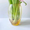 remix by sofie, anna von lipa, anna von lipa vase, anna von lipa glas, mundblæst glas, elipse vase, blomstervase, farvet glas,