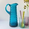 aqua marine, mørk aqua, kande, borddækning, vandkande med hank,remix by sofie, anna von lipa kande, anna von lipa pindsvine kande, pindsvinekande, pindsvinekande, pindsvine kande,hobnail jug, hobnailglass, pindsvineglas kande, anna von lipa høj kande, eiffel kande, anna von lipa glas, anna von lipa forhandler