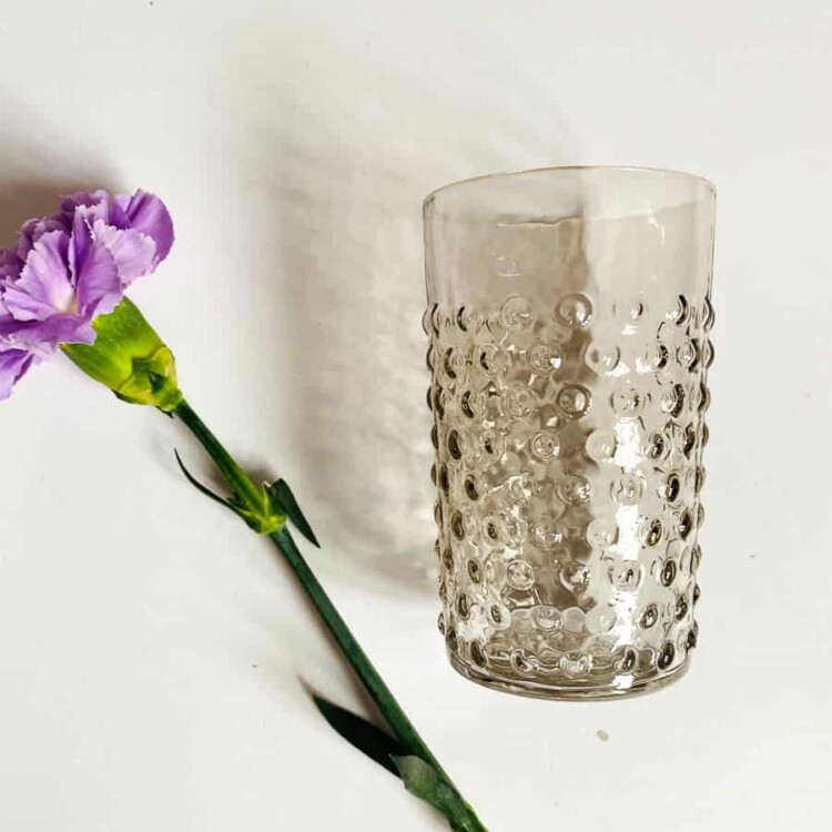 anna von lipa, anna von lipa pindsvine glas, pindsvineglas, vandglas, drikkeglas, glas i pindsvineglas