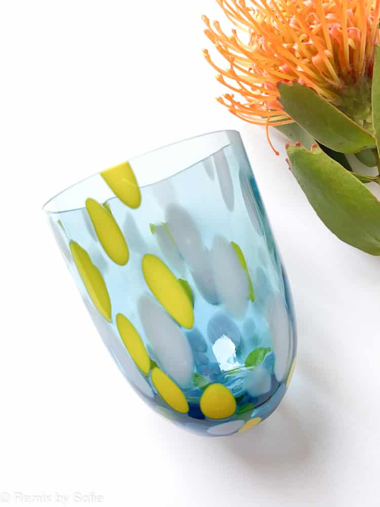 vandglas, anna von lipa mix & match, tumbler, vand glas, drikkeglas, drinking glass, farvede glas , remix by sofie, anna von lipa glas, anna von lipa forhandler,bohemia glass, mundblæste glas, confetti glas, splash glas, borddækning, splash glas, anna von lipa forhandler, borddækning