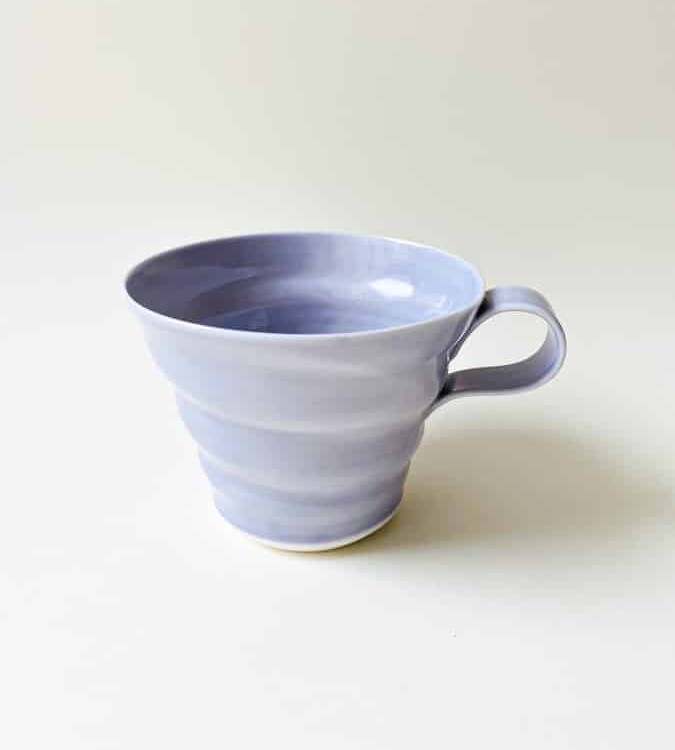 rikke mangelsen keramik, porcelæns kop, kaffe kop, kop, pastelfarvet kop, kaffekop, tekop