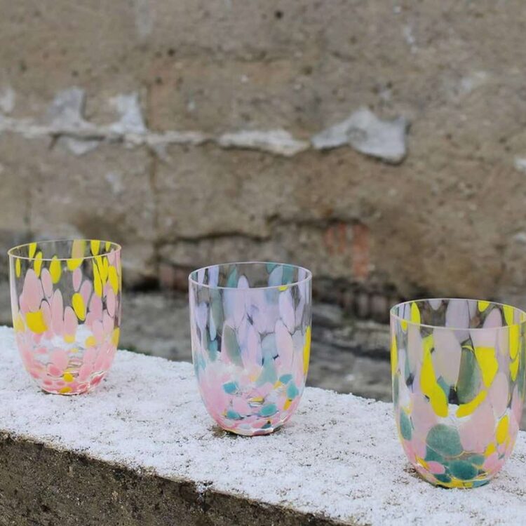 anna von lipa splash glas, glas med opal, vandglas, drikkeglas,