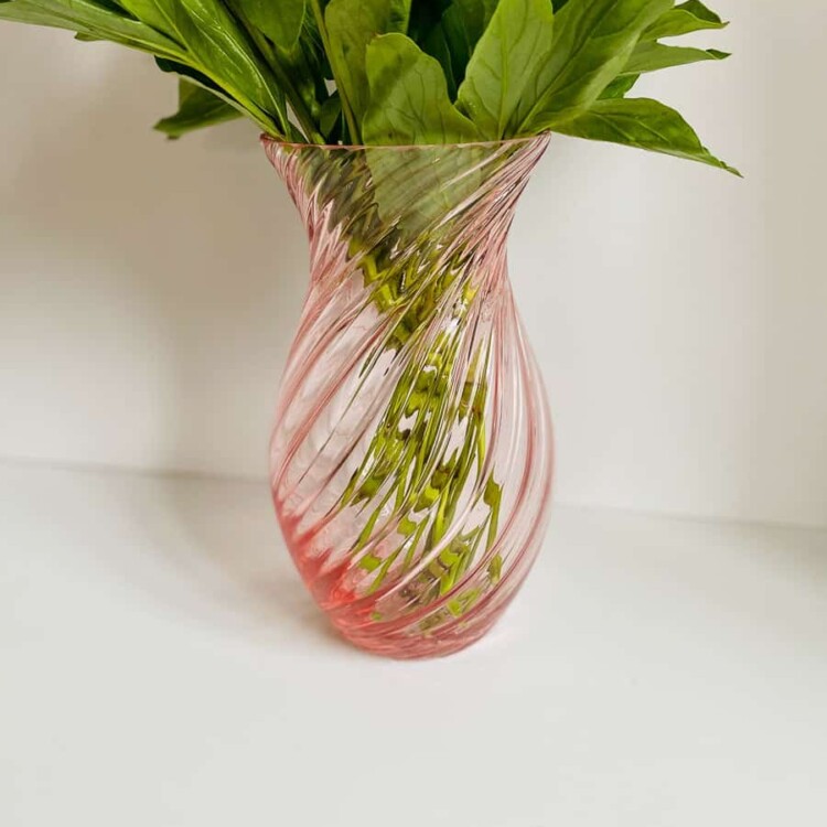 anna von lipa swirl vase oslo rosa lyserød