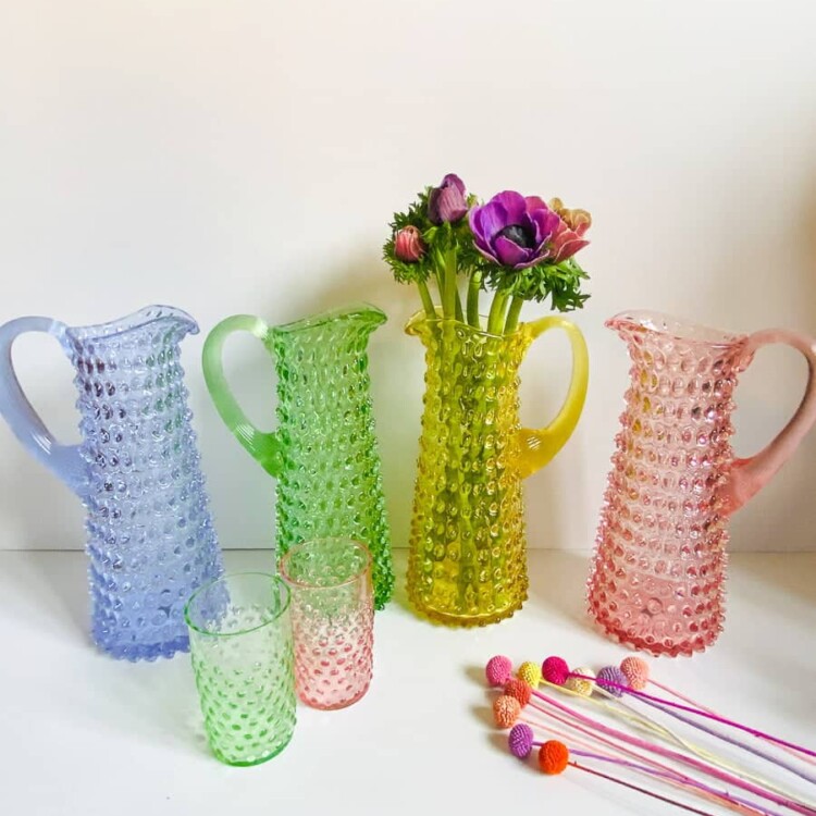 anna von lipa kande, anna von lipa pindsvine kande, pindsvinekande, pindsvinekande, pindsvine kande,hobnail jug, hobnailglass, pindsvineglas kande