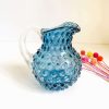 anna von lipa kande, anna von lipa pindsvine kande, pindsvinekande, pindsvinekande, pindsvine kande,hobnail jug, hobnailglass, pindsvineglas kandeKande i pindsvin 0,5 liter i blue smoke