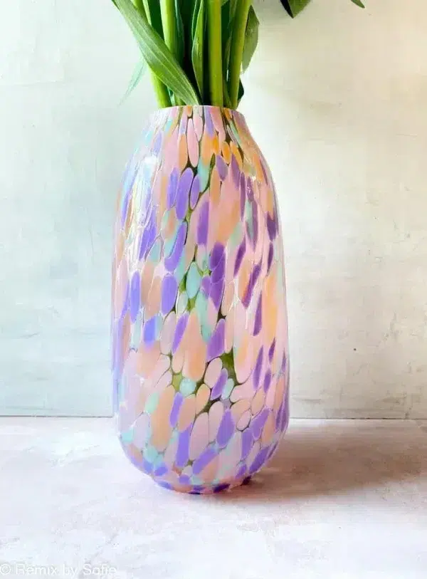 mundblæst confetti vase pastello - anna von lipa