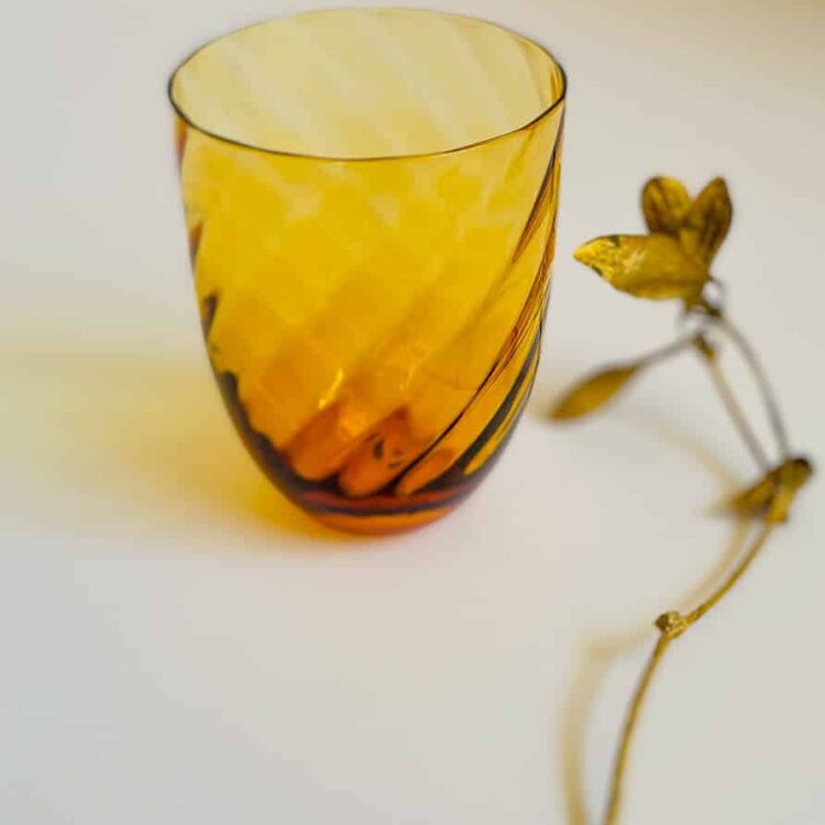 anna von lipa swirl glas mørk amber