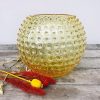 vase i pindsvineglas 24 cm i citron anna von lipa