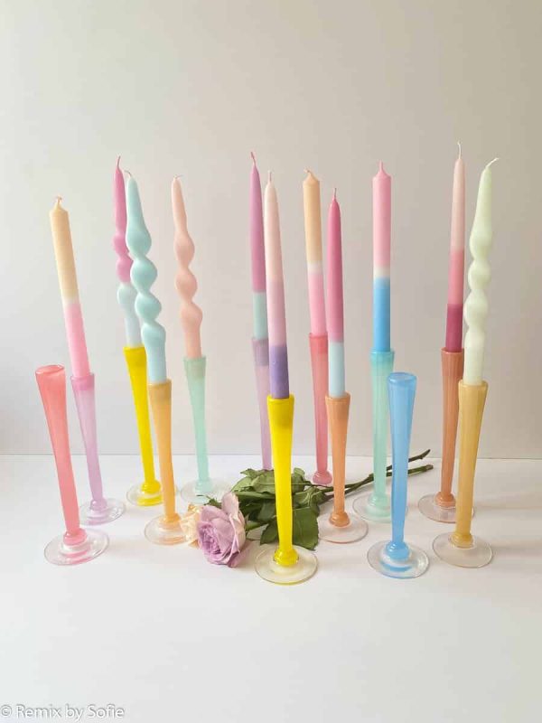 mundblæste lysestager, mundblæst glas, anne florh, mundblæste lysestager, lysestage, glaslysestage, candleholders, candle sticks, glas lysestag