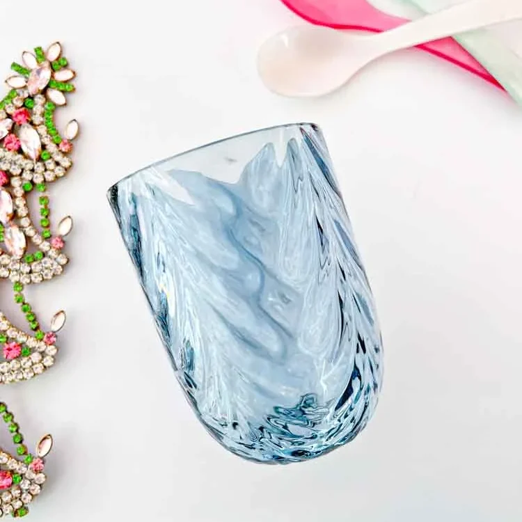 anna von lipa wave blue smoke, mix and match, glas, drikkeglas, vandglas,