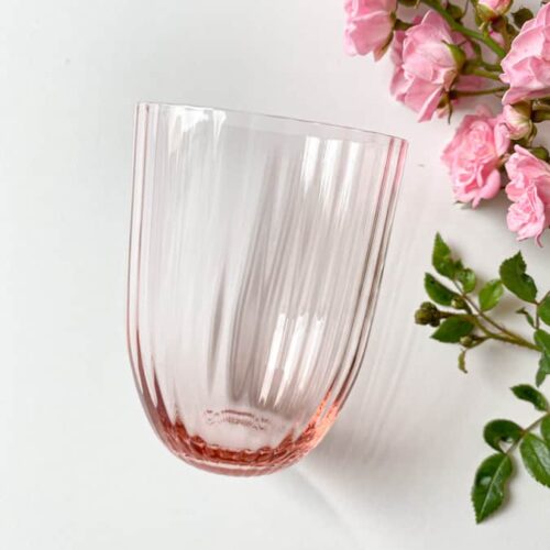 bambus glas i lyserød, rosa, olive glas, bambus glas, anna von lipa mix & match, swil glas, wawe glas, harlekin glas, tumbler, vand glas, drikkeglas, drinking glass, farvet glas, boliginteriør, borddækning, glas fra anna von lipa, anna von lipa forhandler, remix by sofie