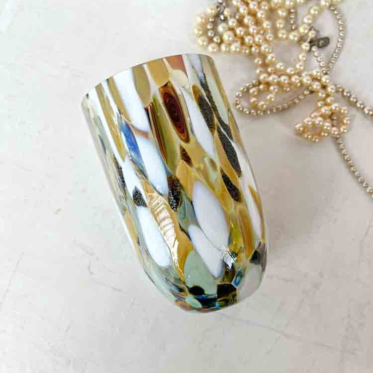 anna von lipa splash og confetti glas - full marble