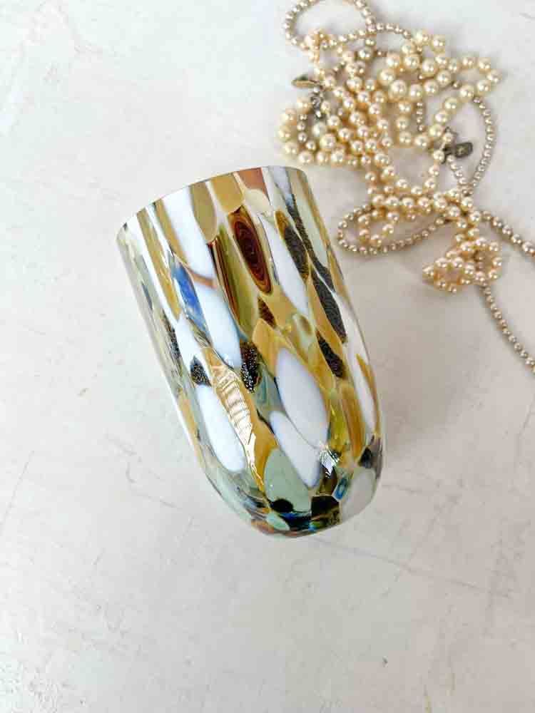 anna von lipa splash og confetti glas - full marble