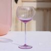 wineglass, handblown, lyslilla, neodym glas, remix by sofie,anna von lipa vinglas, rødvinglas, vinglas, mundblæst vinglas, vinglas, lyon vinglas