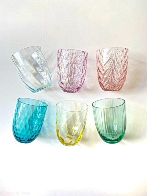 anna von lipa, Remix by Sofie, anna von lipa glas, mundblæste glas, handblown glass, glas, drikkeglas, vandglas, farvede glas, mix og matck glas, mix & matck glas, tumbler, wawe glas, swirk glas, harlekin glas, spiral glas, bambus glas, oliveglas, borddækning, anna von lipa glas, anna von lipa forhandler