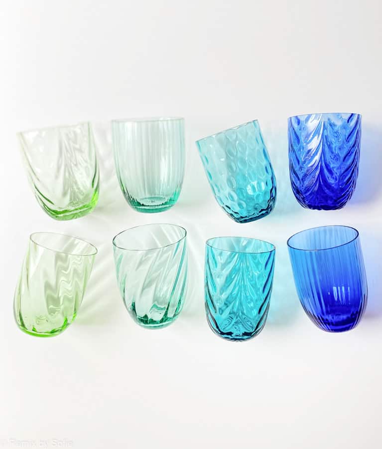 anna von lipa, Remix by Sofie, anna von lipa glas, mundblæste glas, handblown glass, glas, drikkeglas, vandglas, farvede glas, mix og matck glas, mix & matck glas, tumbler, wawe glas, swirk glas, harlekin glas, spiral glas, bambus glas, oliveglas, borddækning, anna von lipa glas, anna von lipa forhandler