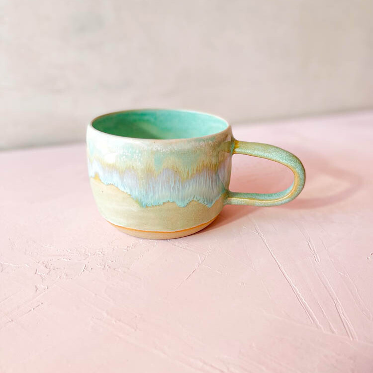 clay by Tina Marie, kop, kopmed hank, ceramic cup, coffee cup,, remix by sofie