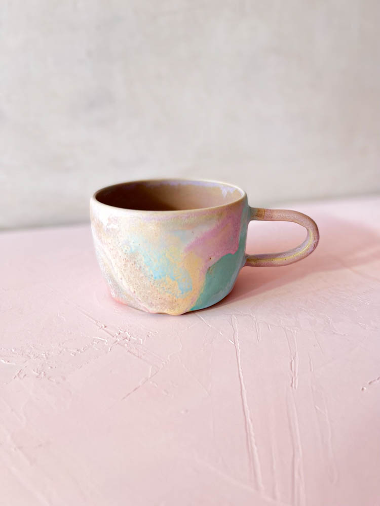 clay by Tina Marie, kop, kopmed hank, ceramic cup, coffee cup,, remix by sofie