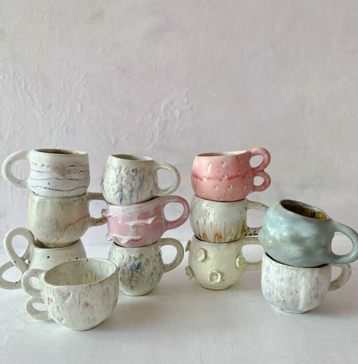 mia lindbirk, håndlavede kopper, keramik kop, kop, kop med hank, ceramiccups, handmade, made in denmark, design in denmark,