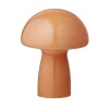 orange mushroom, mushroom lampe fra bahne,bordlampe, stor mushroom, lille mushroom