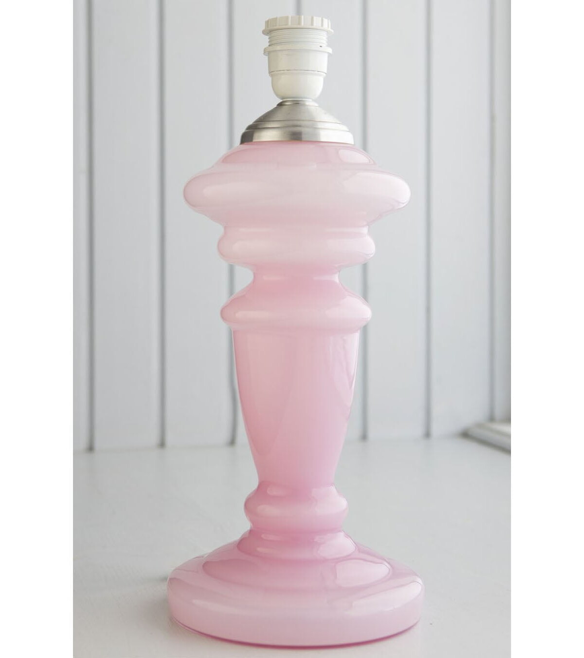 pink rose, remix by sofie, opalglas, opallampe, lampe, lampefod, rose lampe, rosa opal,