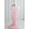 pink rose, remix by sofie, opalglas, opallampe, lampe, lampefod, rose lampe, rosa opal,