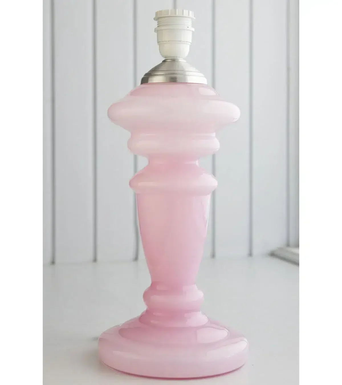 pink rose, remix by sofie, opalglas, opallampe, lampe, lampefod, rose lampe, rosa opal,