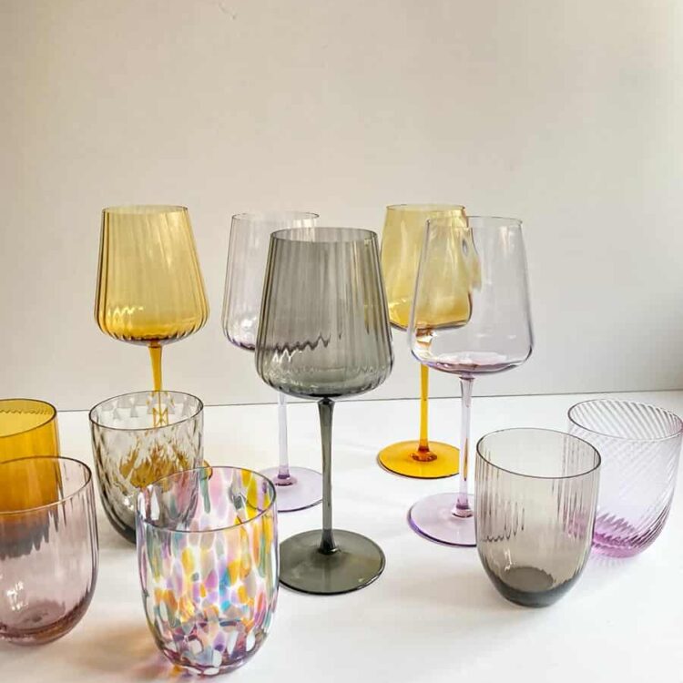 Remix by sofie, vinglas, rødvinsglas,mundblæst glas, borddækning