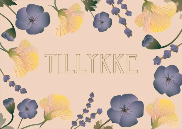 anledningskort med kuvert fra visse vasse - tillykke