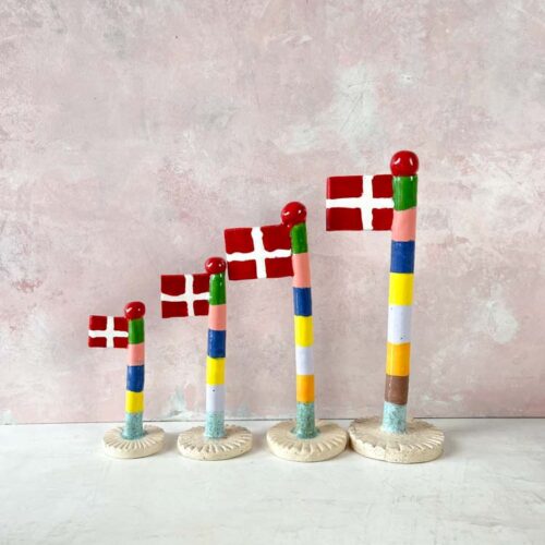 Fødselsdagsflag i keramik - flere størrelser - TheClayPlay