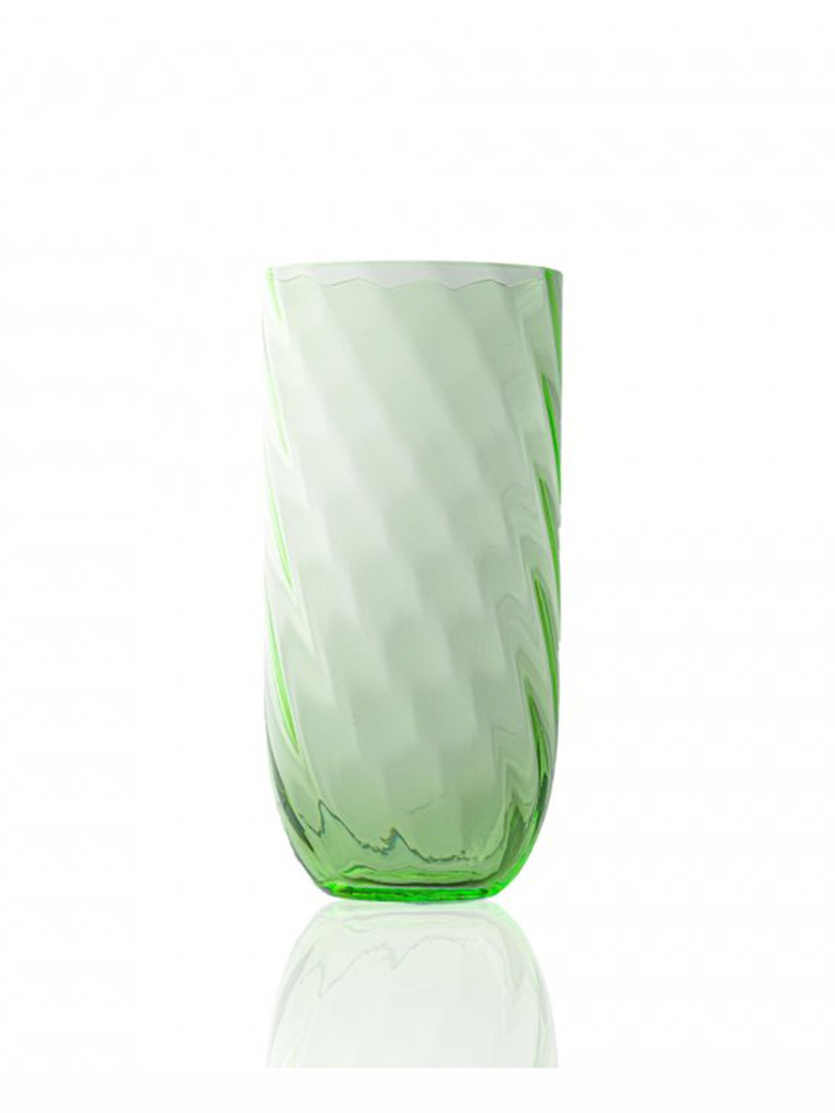 Swirl longdrink glas i lysegrøn - Anna Von Lipa