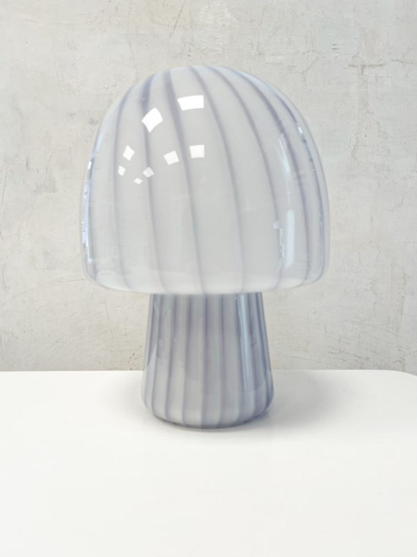 Mushroom funghi lampe i glas - lilla, 27 cm - Bahne