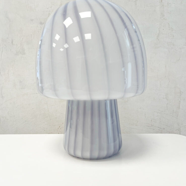 Mushroom funghi lampe i glas - lilla, 27 cm - Bahne