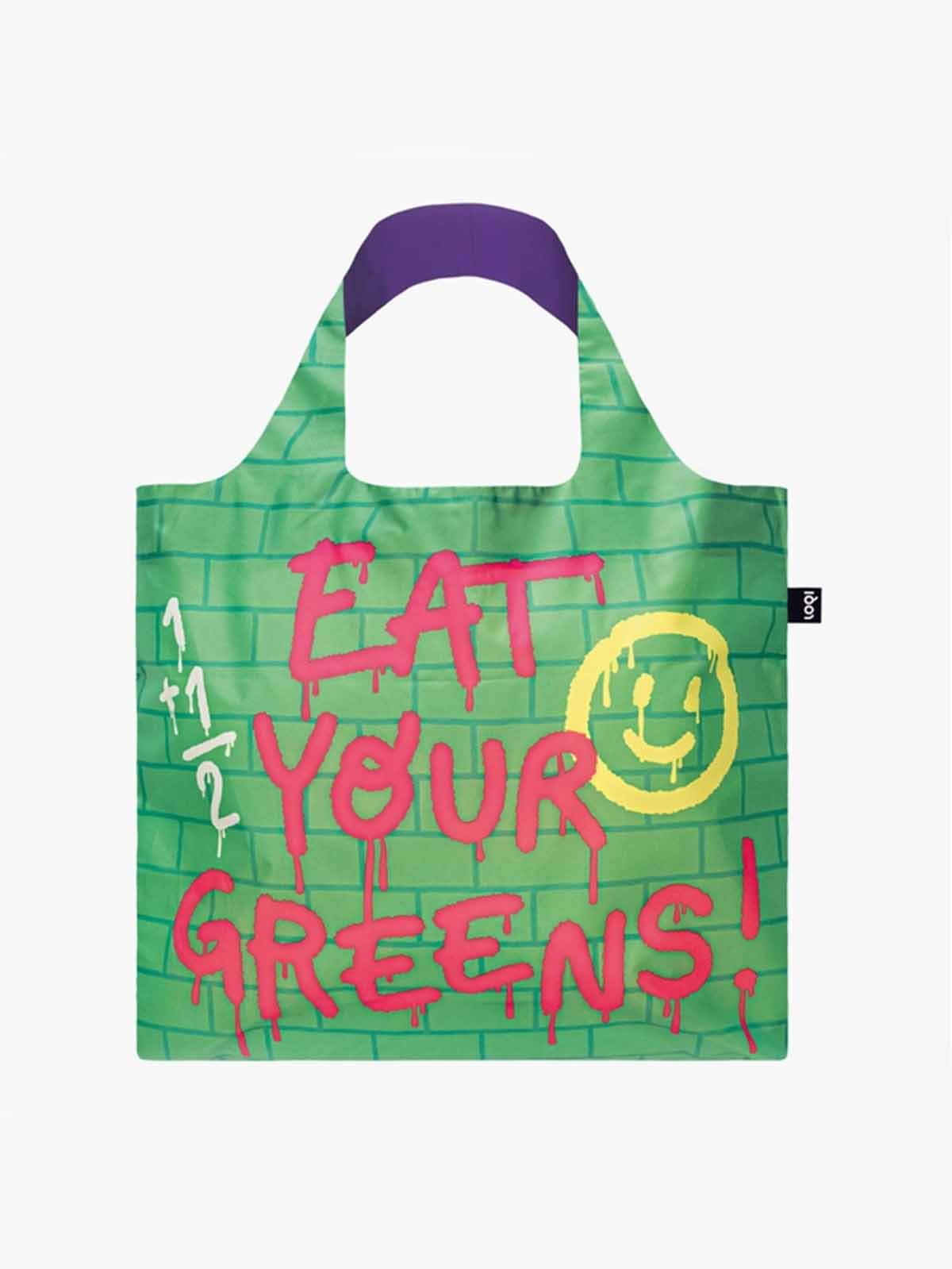 Indkøbsnet eat your greens - Loqi genbrugsplastik