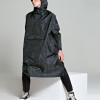 rainkiss regnponcho i genbrugsplastik sort back to black art camo