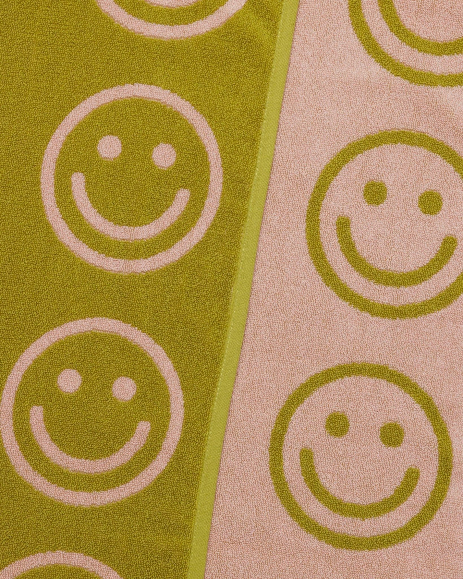 baggu håndklæde i økologisk bomuld med smileys