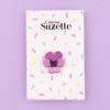 cou cou suzette pin med lilla stedmoderblomst - remix by sofie