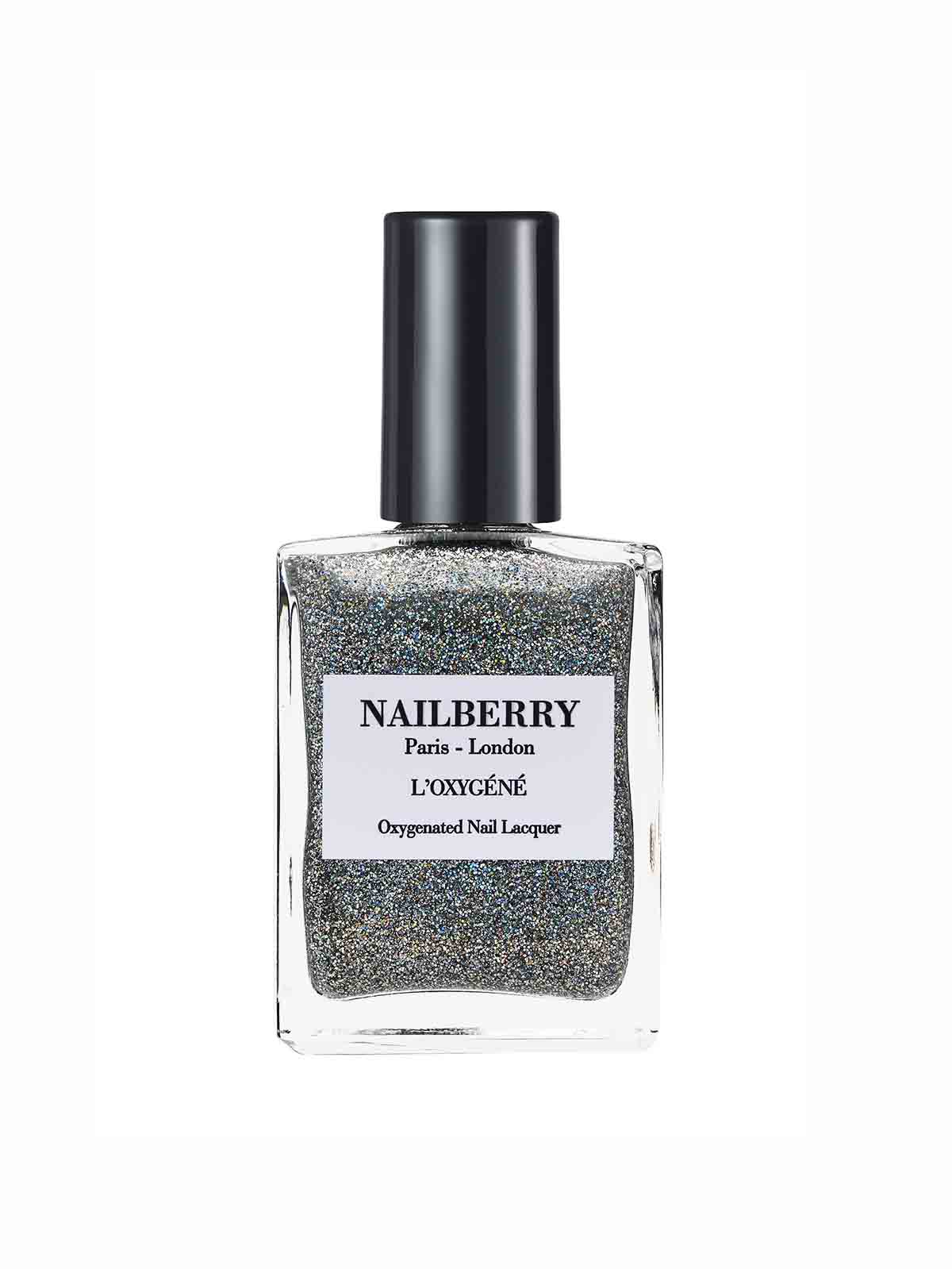 nailberry neglelak vegansk og ikke testet på dyr. Topcoat cosmic med glimmer